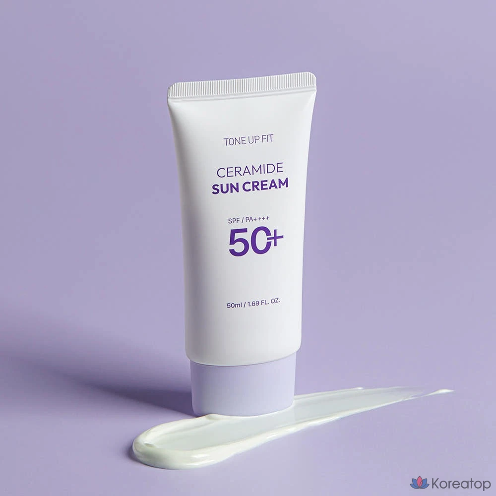 Солнцезащитный крем Charmzone Tone Up Fit Ceramide Sunscreen SPF 50+ PA++++, 50 мл, 1 шт.