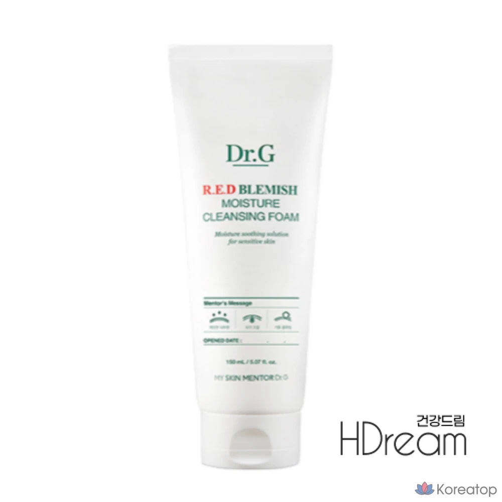 Очищающая пенка Dr. G Red Blemish Moisture Cleansing Foam, 150 мл, 1 шт.