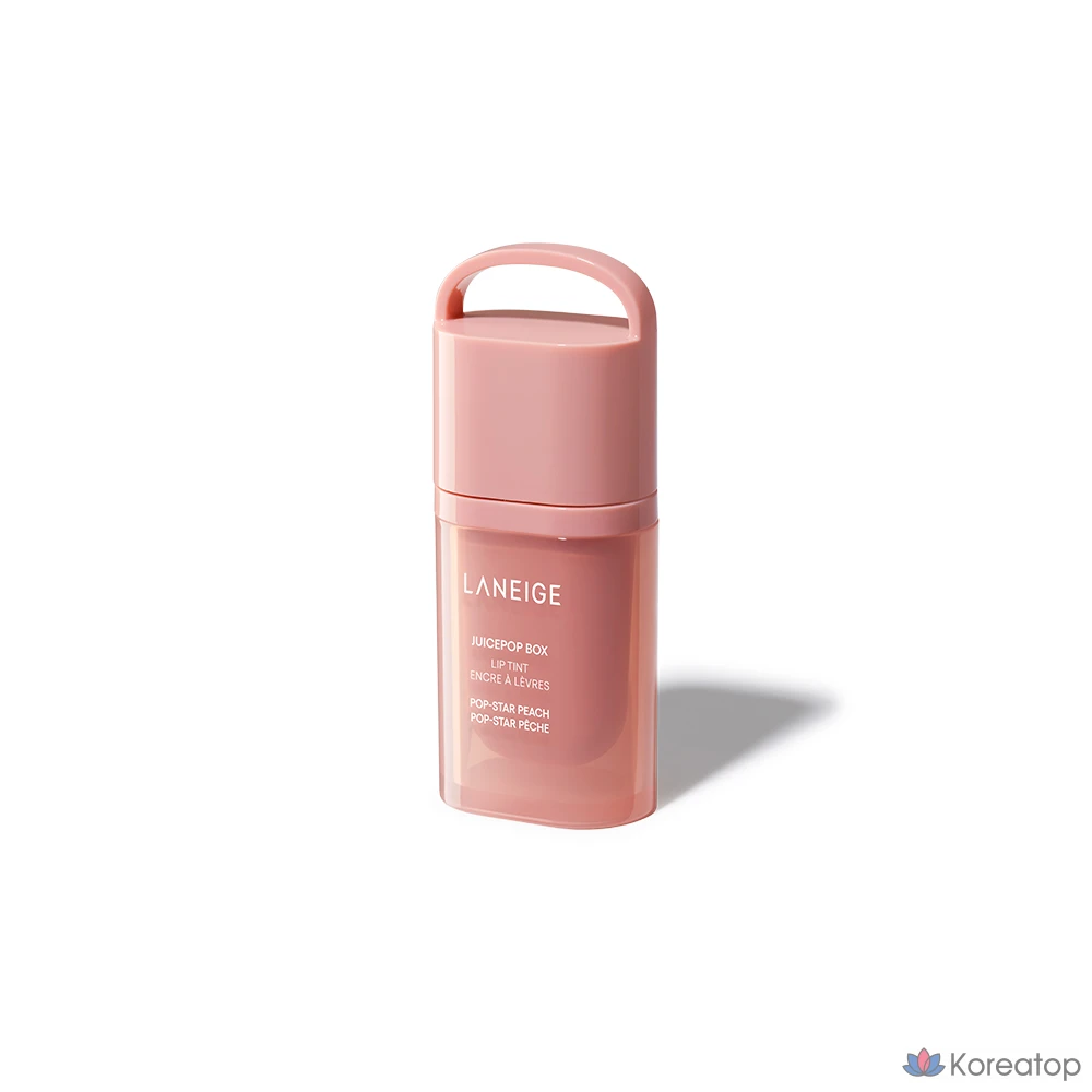 Тинт для губ LANEIGE Juice Pop Box Lip Tint, оттенок #1 Popstar Peach, 4.5 г, 1 шт.
