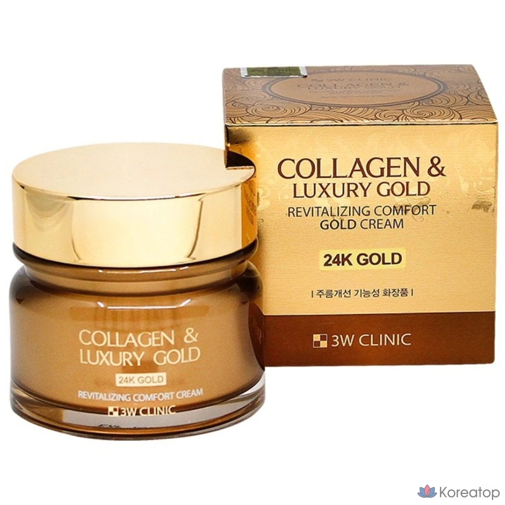 Крем 3W Clinic Collagen Luxury Gold Cream, 1 шт.