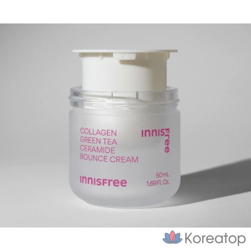 Сменный блок укрепляющего защитного крема с коллагеном и зеленым чаем Innisfree Ceramide