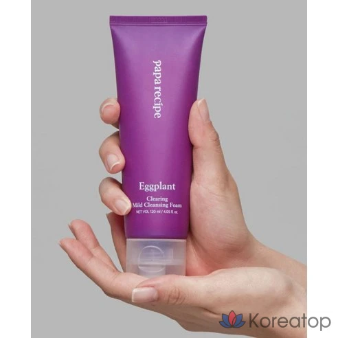 Мягкая очищающая пенка Papa Recipe с экстрактом баклажана