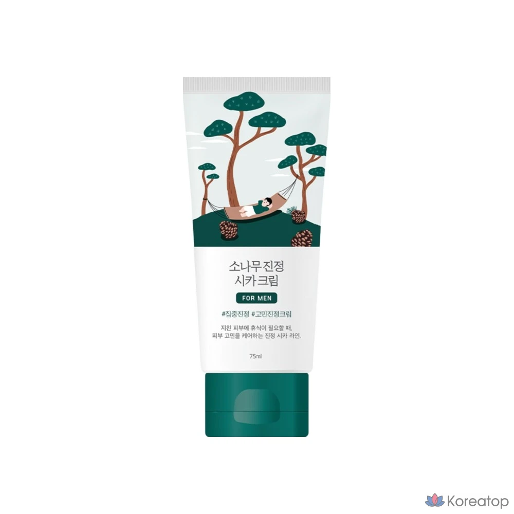 Успокаивающий крем Round Lab For Men Pine Tree Cica Cream, 75 мл, 1 шт.