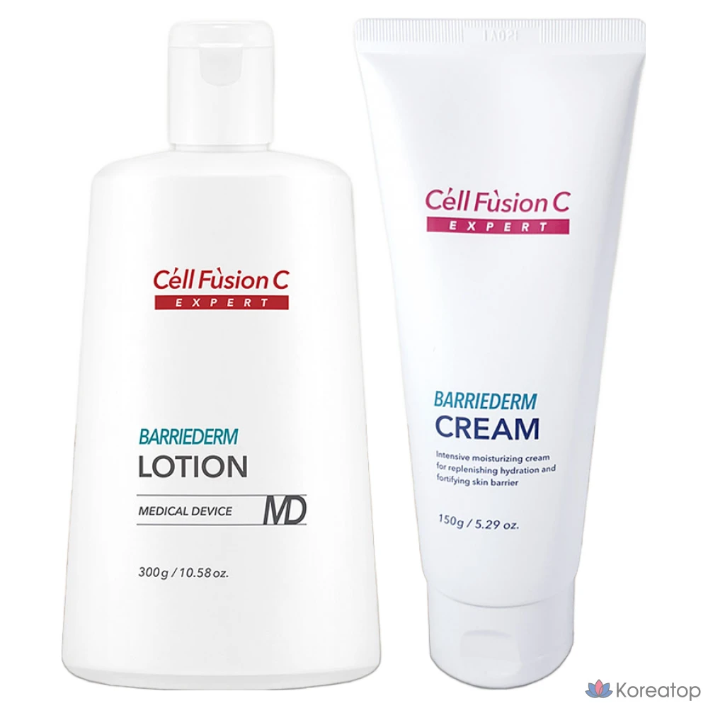 Набор увлажняющих средств Cellfusion C Expert Variderm: крем 150 г + лосьон 300 г. Успокаивающий уход за кожей. 1 набор, 300 г.