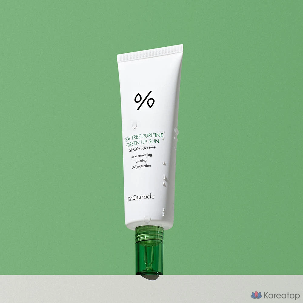 Солнцезащитный крем Dr. Shuracle Tea Tree Purifying Green Up Sun, 50 мл, SPF50+, 1 шт.