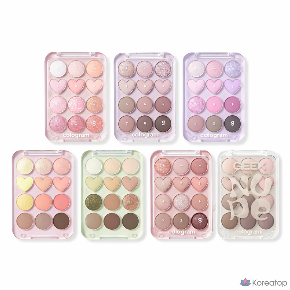 Палитра для век Color Gram Eye Palette, нежно-розовая (Wiggle Wiggle), 1 шт