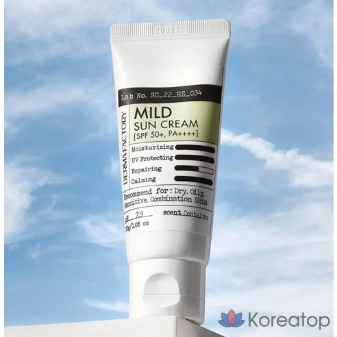 Солнцезащитный крем Dermafactory Mild Cypress SPF50+ PA++++