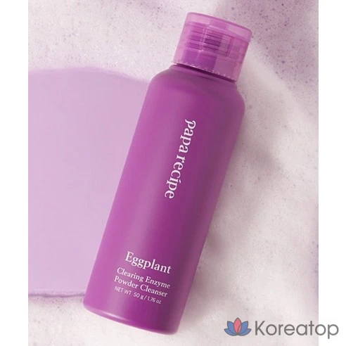 Очищающий порошок с ферментами для кожи от баклажанов Papa Recipe