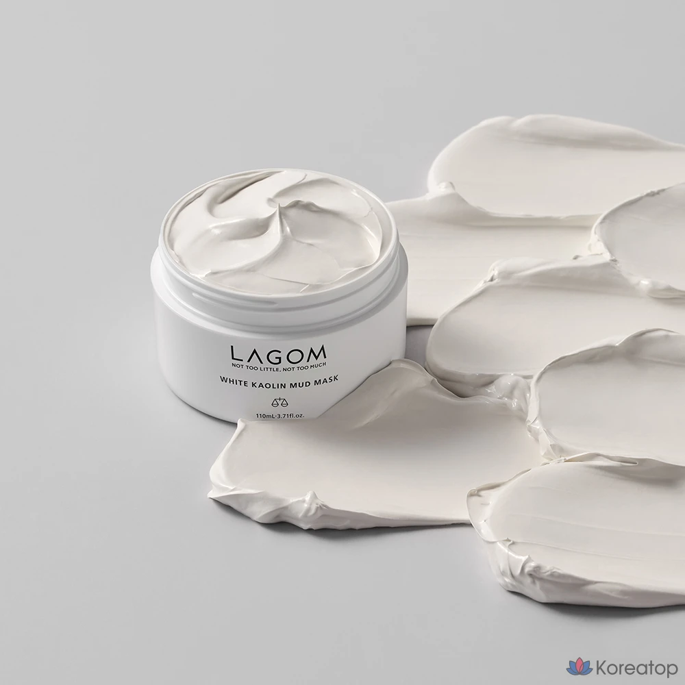 Глиняная маска LAGOM White Kaolin Mud Mask, 110 мл, 4 шт., фото 2