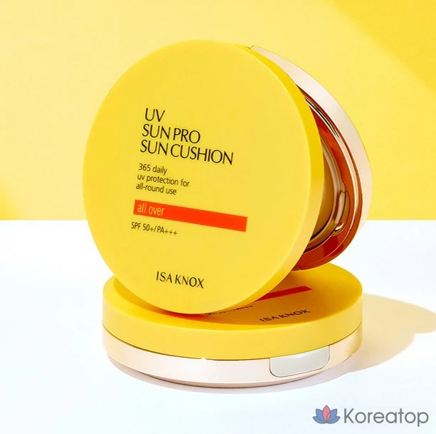 Солнцезащитный крем Isa Knox UV Sun Pro 365 All Over Big Sun Cushion SPF50+ PA+++, 23 г, 1 шт.