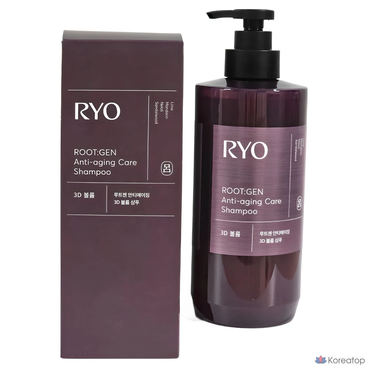 Шампунь Ryo Rootzen Anti-Aging 3D Volume, 1 шт., 550 мл