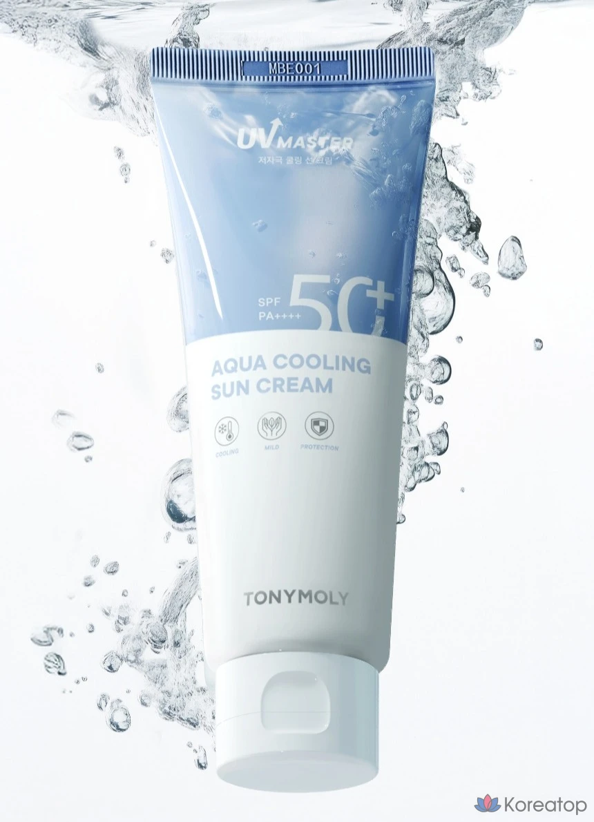 Солнцезащитный крем Tony Moly UV Master Aqua Cooling Sun Cream SPF50+ PA++++, 1 шт., 150 мл, фото 2