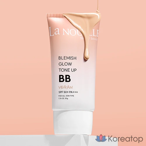 Тональный крем ELROEL Lanuell Blemish Glow Tone-up Water Glow BB Cream SPF50+ PA+++, оттенок 21, 50 г, 1 шт.