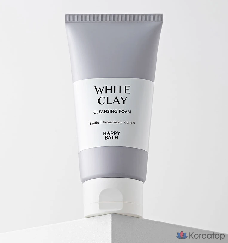 Пенка для очищения пор Happy Bath с белой глиной, 150 г, 1 шт., фото 2