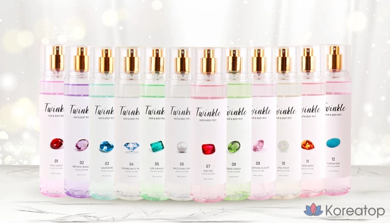 Спрей для волоса и тела FoodaHolic Twinkle Pink Sapphire Blossom Hair & Body Mist, 250 мл, 1 шт.