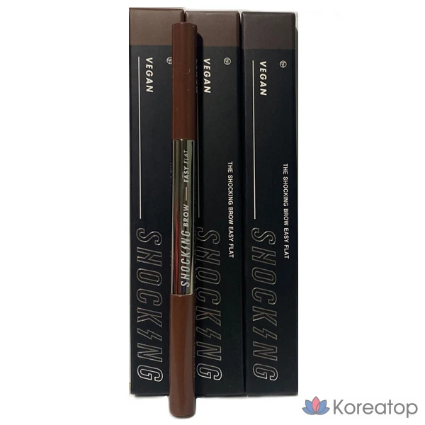Тональный крем для бровей Tony Moly The Shocking Vegan Brow Easy Flat 0,5 г, № 04 Radish Brown, 1 шт.