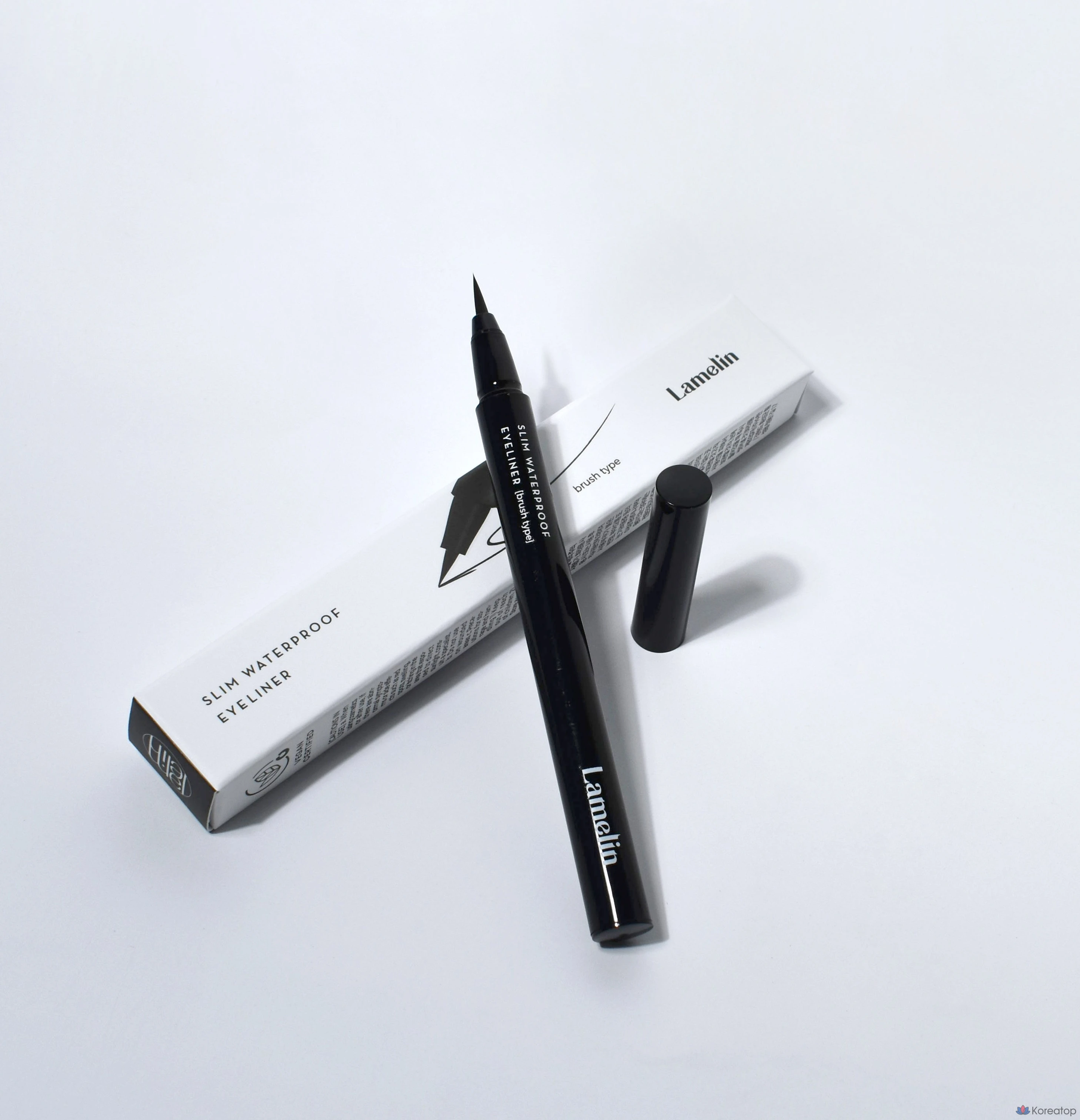 Водостойкая подводка для глаз Lamelin Slim, 0,5 г, черная, 1 шт.