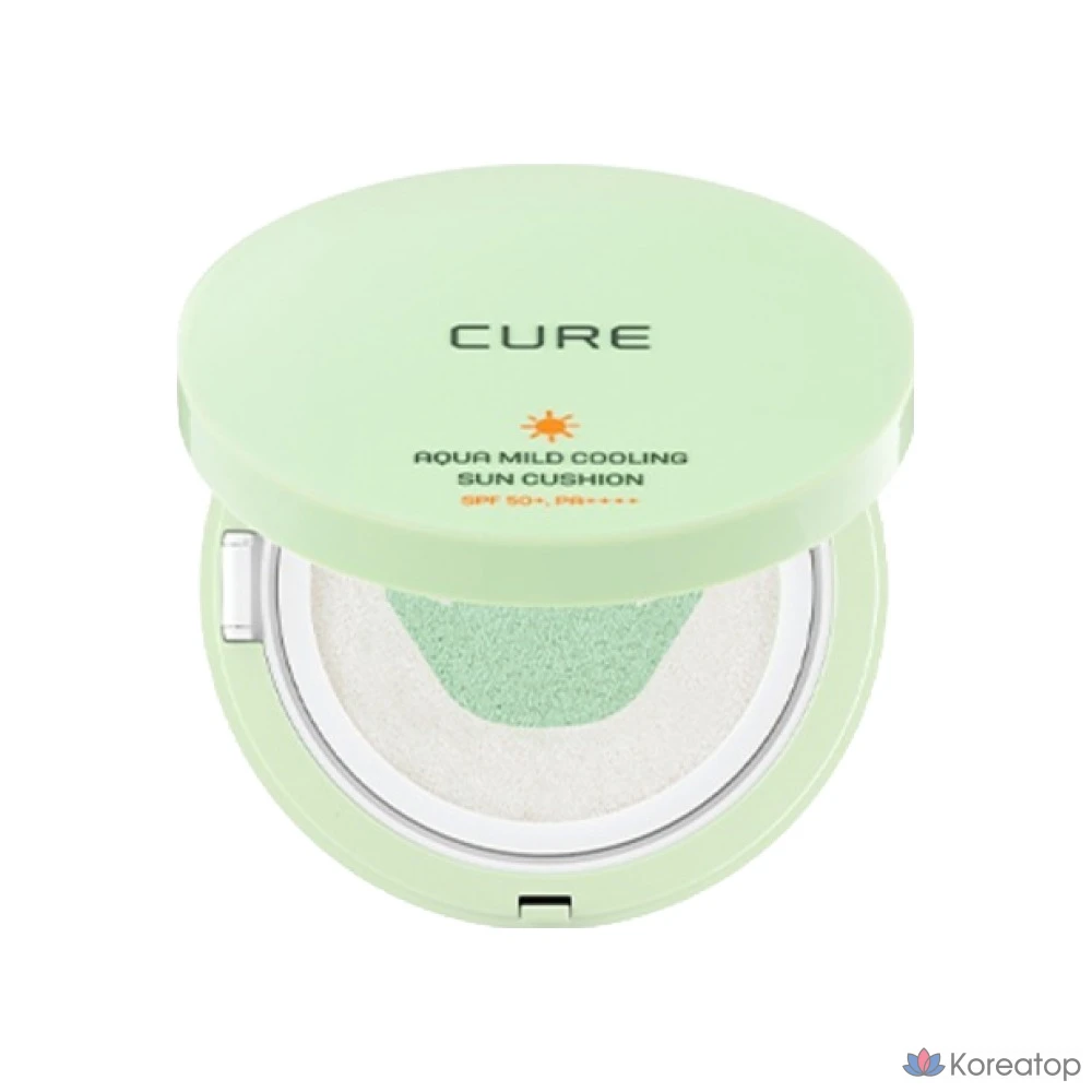 Солнцезащитный крем-кушон KIM JEONG MOON Aloe La Sense Loe Cure Aqua Mild Cooling Sun Cushion SPF50+ PA++++, 25 г, 1 шт.