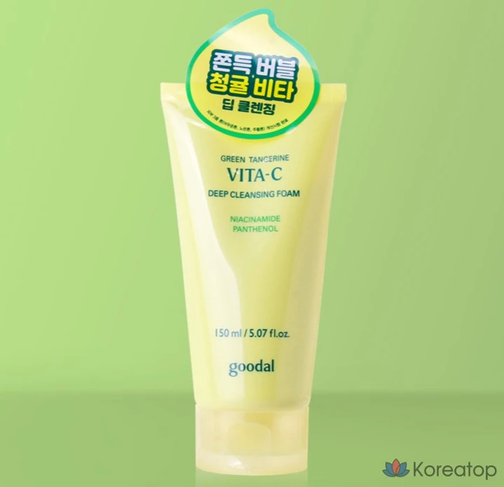 Очищающая пенка Goodal Green Tangerine Vita C Deep Cleansing Foam, 150 мл, 1 шт.