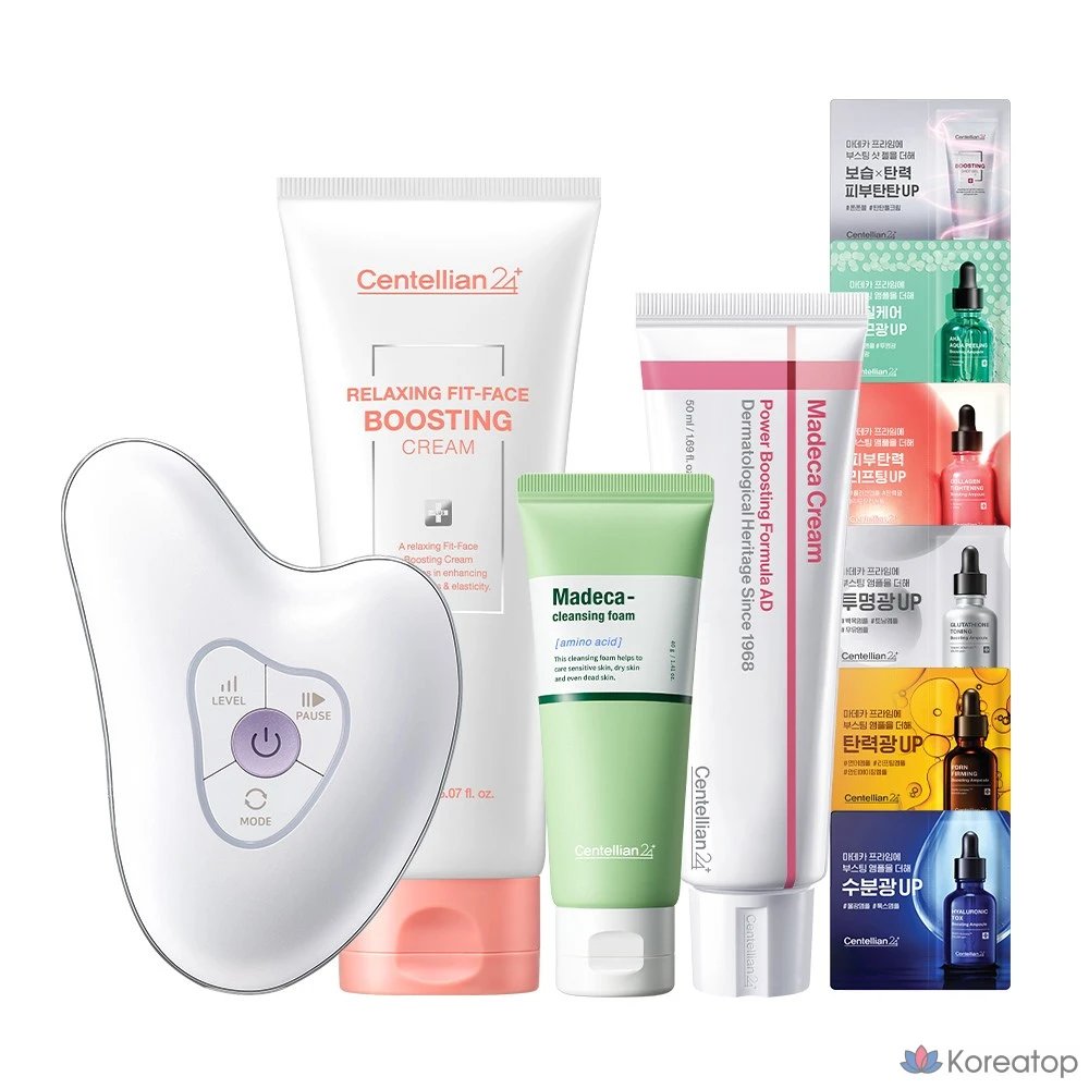 Centellian24 Madeca Prime Ritual White Pearl + Relaxing Fit Face Boosting Cream, 150 мл, 1 набор