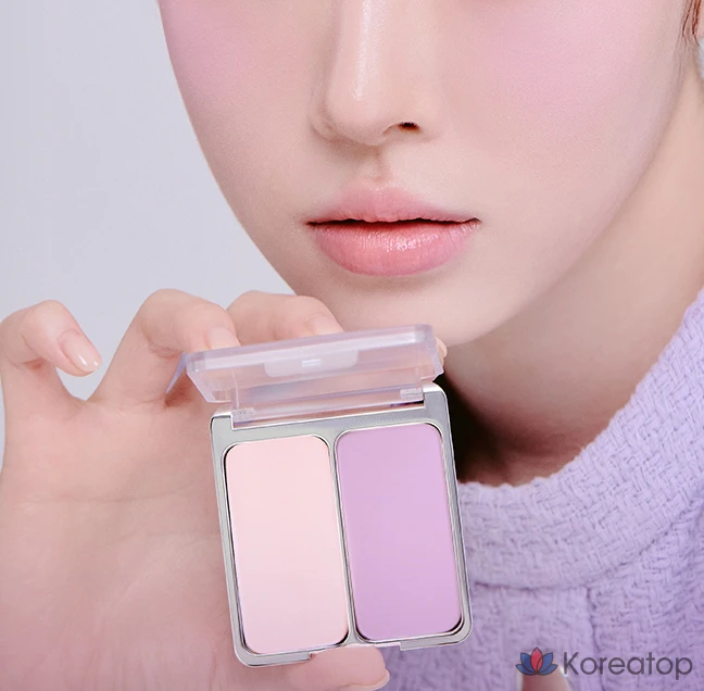 Румяна 2an Dual Cheek Blusher, оттенок 01 Cotton Candy Violet, 9 г, 1 шт.