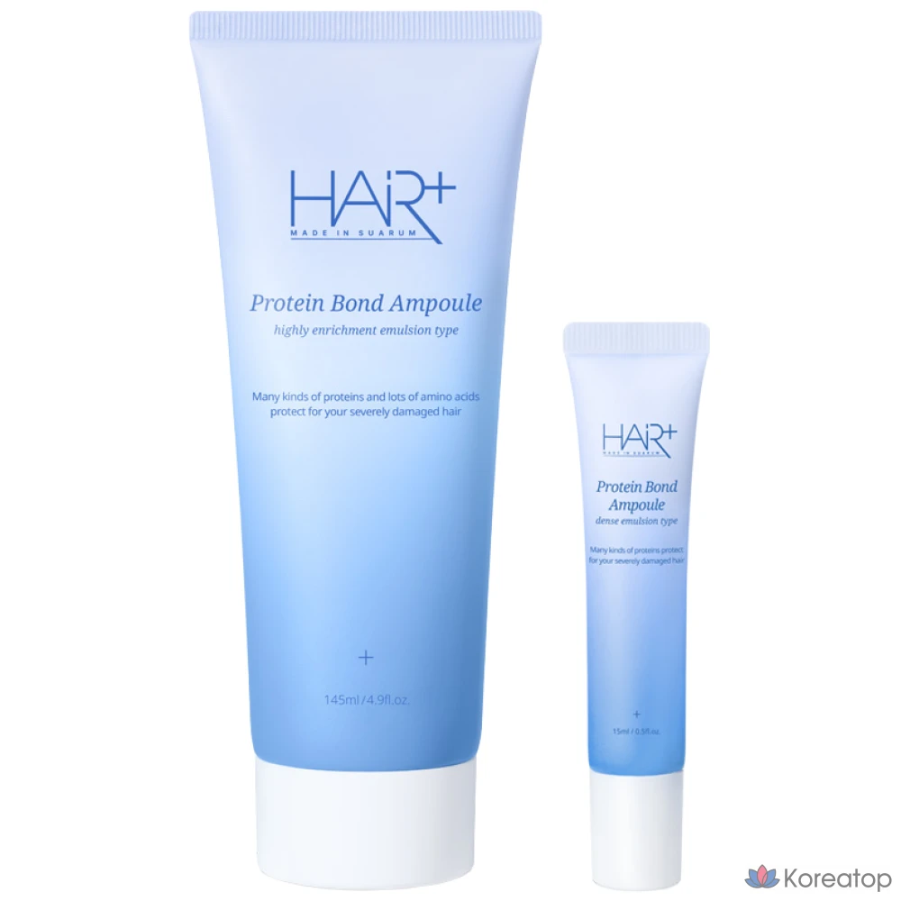 Эссенция-ампула Hair Plus Protein Bond Ampoule Essence для ухода за волосами без мытья головы, 145 мл + 15 мл, 1 шт.