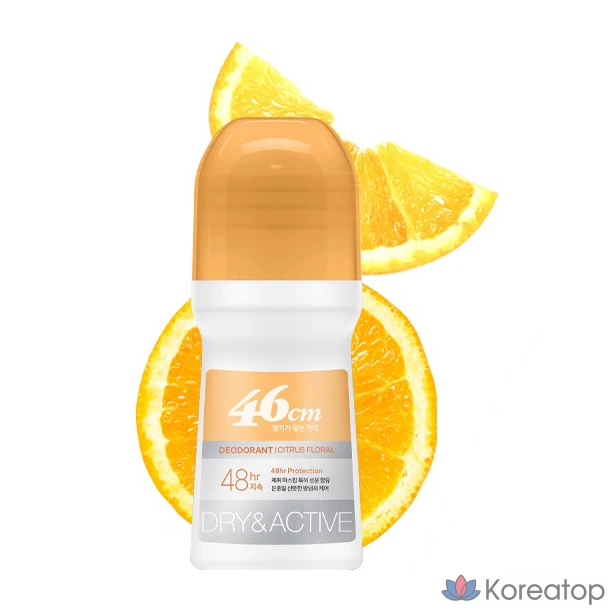 Роликовый дезодорант для тела Pure Derma On the Body 46 см, ниацинамид, цитрусово-цветочный аромат, 75 мл, 1 шт.