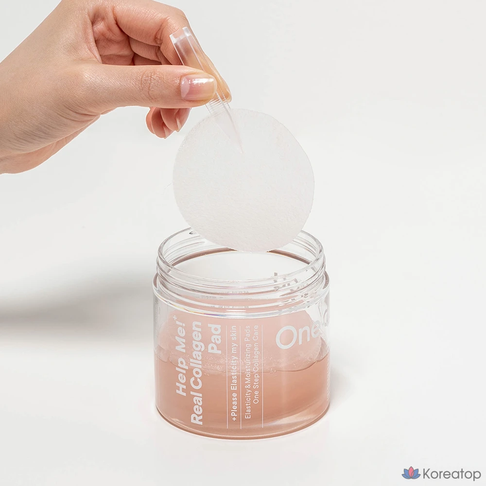 Гелевые подушечки One-Day's You Help Me с настоящим коллагеном, 130 мл, 70 листов, 1 упаковка.