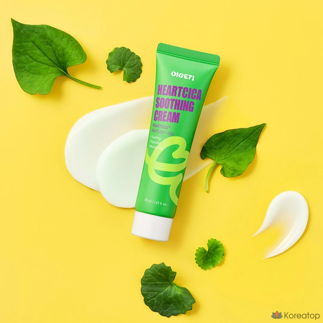 Успокаивающий крем O!GETi Heart Cica, 1 шт., 50 мл