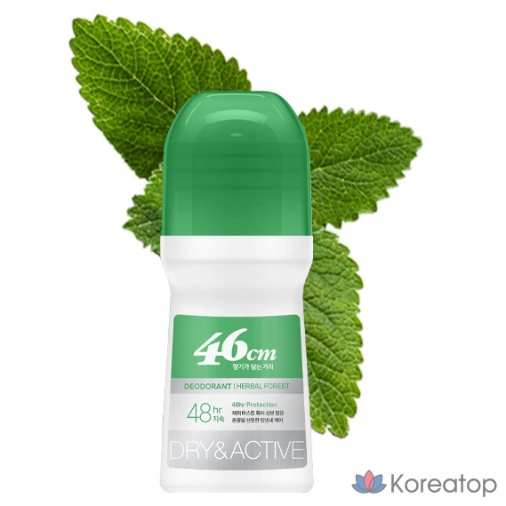 Роликовый дезодорант Pure Derma On the Body 46 см с ниацинамидом, аромат «Травяной лес», 75 мл, 1 шт.