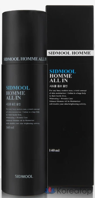 Увлажняющий крем Sidmool Total Moisturizer Homme All-in, 140 мл, 1 шт.