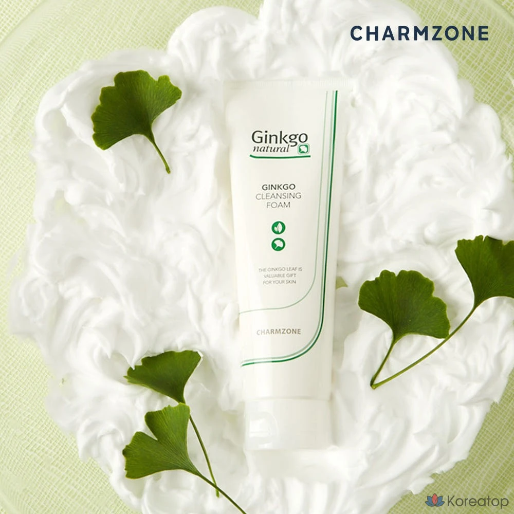 Пенка для глубокого очищения Charmzone Ginkgo Natural Green Clay, 1 шт., 180 мл