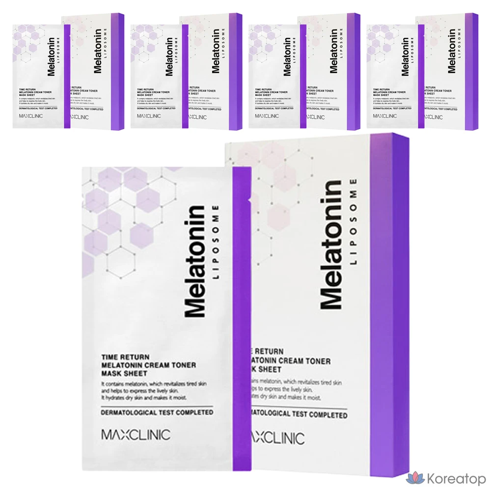 Маска-тоник MAXCLINIC Time Return с мелатонином, 5 шт.