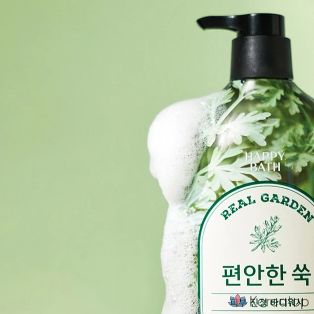 Гель для душа Happy Bath Real Garden с ароматом полыни, 900 г, 1 упаковка.