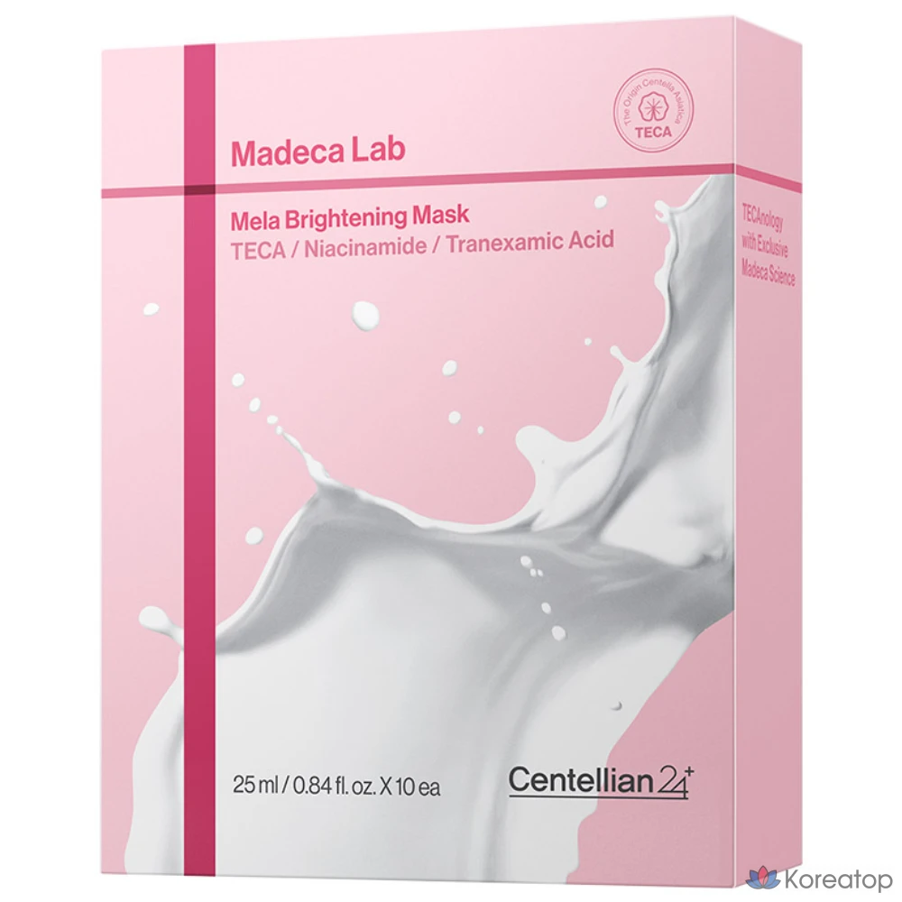 Тканевая маска для лица Centellian24 Madeca Lab Mask Mela Brightening, 10 шт.