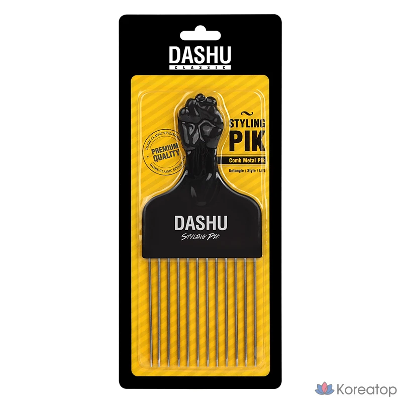 Расческа-помада DASHU Classic Styling Pick Pomade Comb, разные цвета, 1 шт.