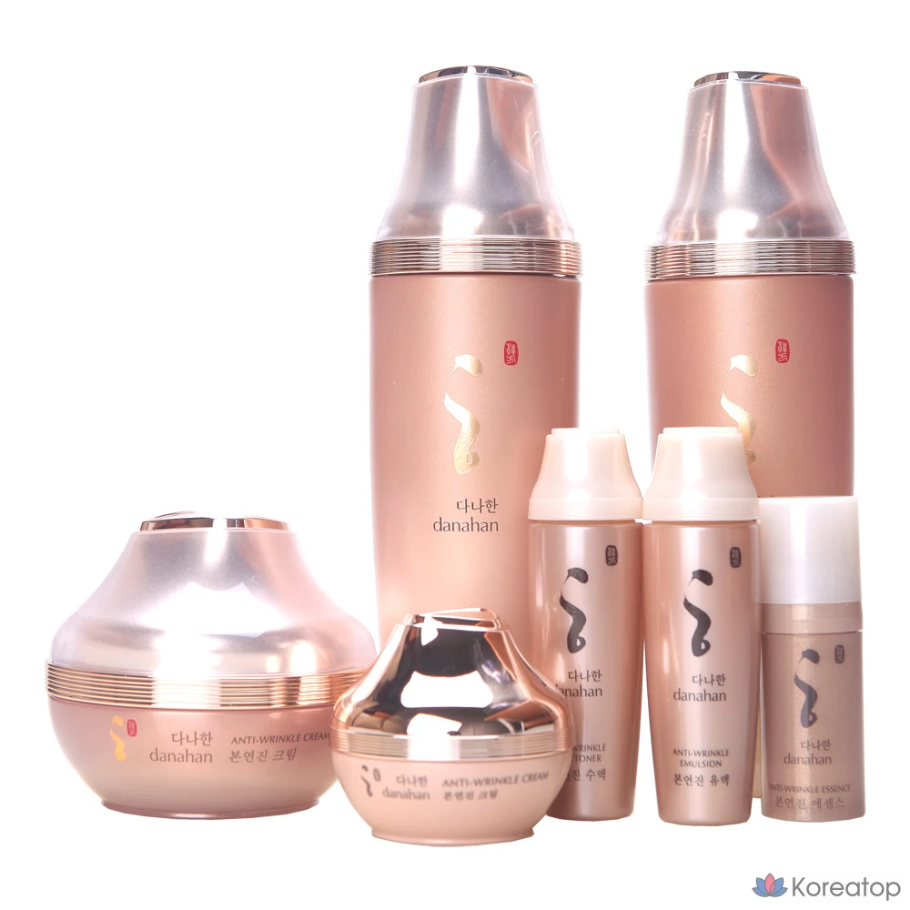 Danahan Bonyeonjin 3 типа (сок + молоко + крем/улучшение морщин), box_3 типа, [кожа + лосьон + крем + внутренние средства]