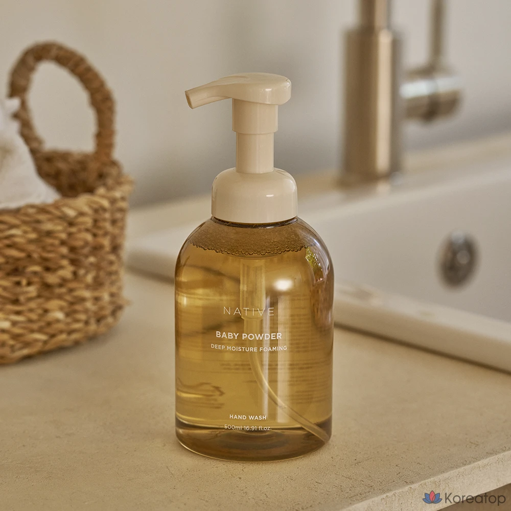 Пенящееся жидкое мыло для рук AVCA Native Deep Moisture с ароматом детской присыпки, 500 мл, 1 шт.