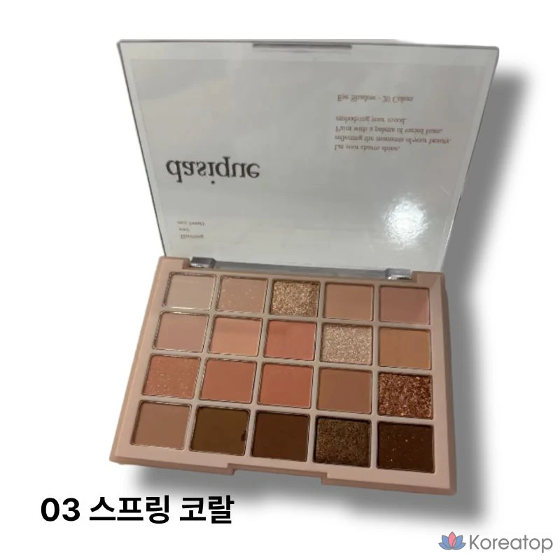 [Оригинальный товар] Палитра теней для век Dasique Mood Shadow Palette, 20 оттенков, матовые, с блестками, для ежедневного макияжа, оттенок Romantic Tone Makeup, 03 Spring Coral, 1 шт.