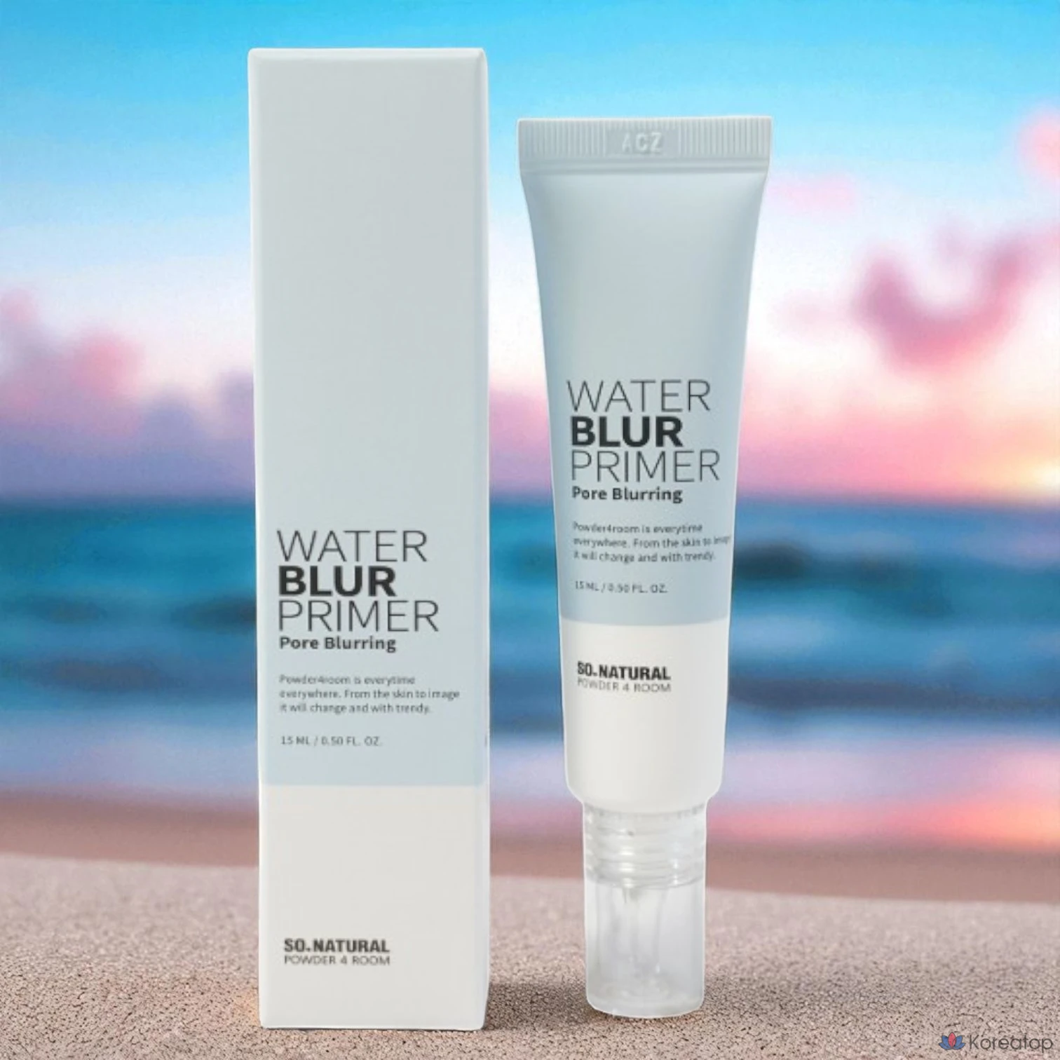 Праймер So Natural Powder Forum Water Blur Primer, 15 мл. Увлажняющая и легкая формула, поглощающая излишки кожного сала, матирующее покрытие, обеспечивающее стойкость макияжа и сужение пор. Белый, 1 шт.