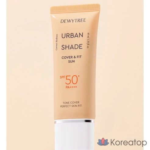 Солнцезащитный крем Dewytree Urban Shade Cover &amp; Fit SPF50+ PA++++