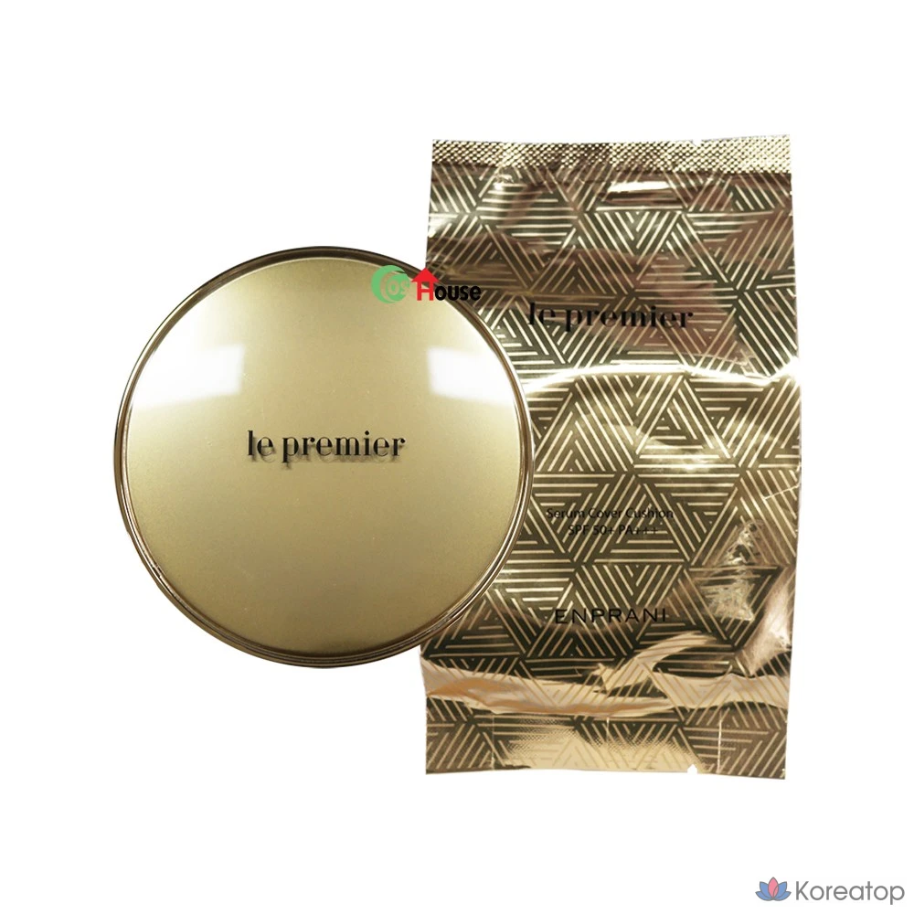 Enprani Le Premier Serum Cover Cushion, 18 г x 3, № 21, светло-бежевый