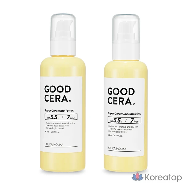 Holika Holika Good Cera Super Ceramine Тоник + эмульсия, 1 шт.