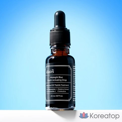 dear, Klairs Антивозрастная регенерирующая сыворотка для ухода за кожей лица Midnight Blue Youth Activating Drop, 20 мл