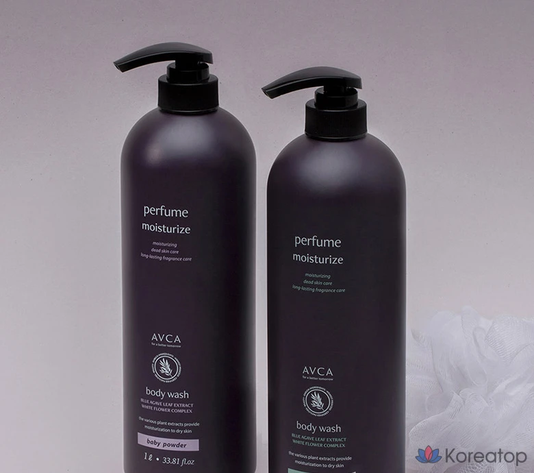 Гель для душа AVCA с ароматом детской присыпки, 1 л, 1 шт.