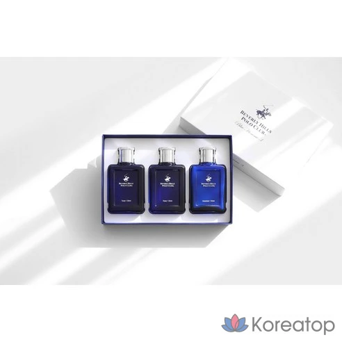 Мужской лосьон Beverly Hills Polo Club Blue Homme Skin 2 + 1 набор