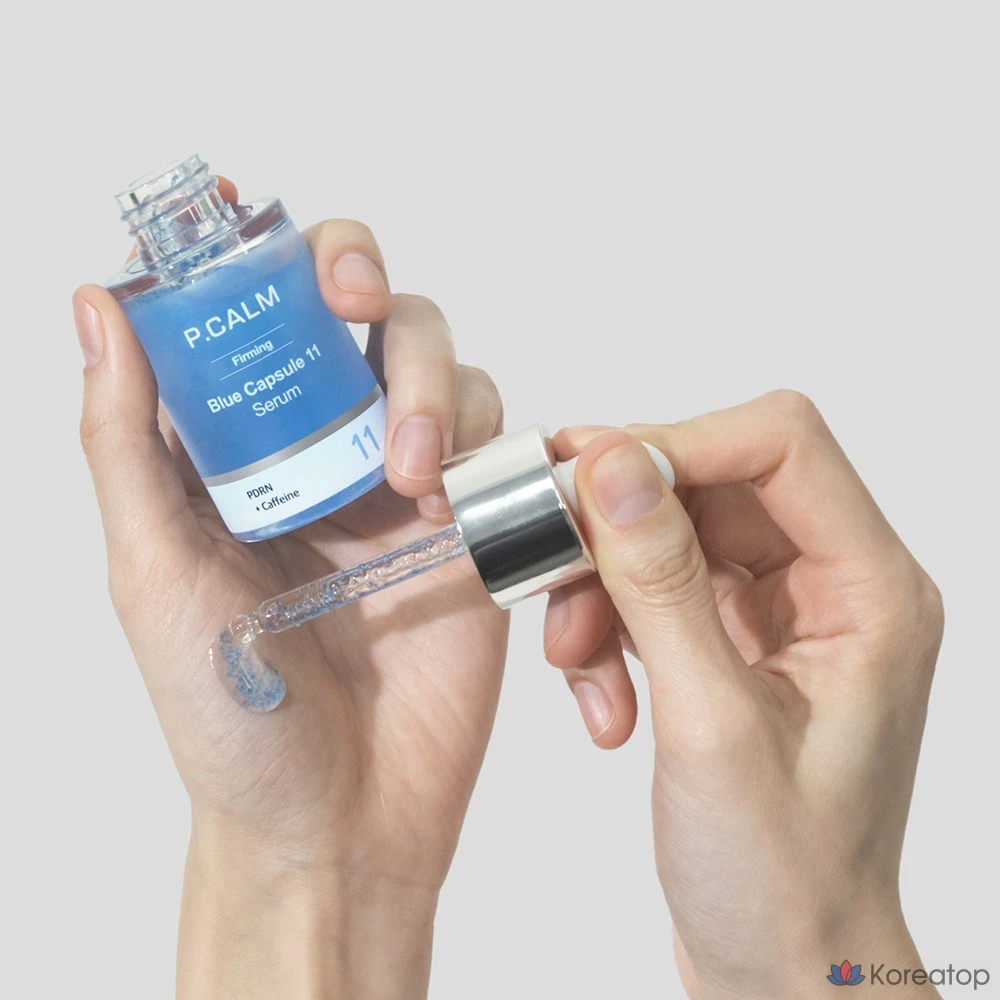 Сыворотка P.CALM PDRN Caffeine Blue Capsule 11% Volume Serum, 30 мл, 1 шт.