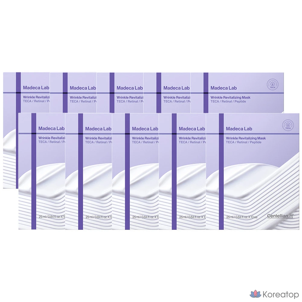 Тканевая маска для лица Centellian24 Madeca Lab Mask Wrinkle Revitalizing, 10 шт.