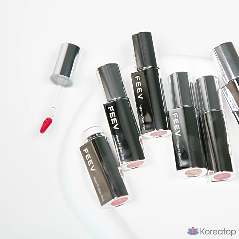 Блеск для губ FEEV Hyper Fit Glam Drop с зеркальным сиянием, эффектом увеличения объема, многофункциональный бальзам для губ, текстура, которую можно наслаивать, теплый оттенок, увлажняющий уход, разглаживание морщин, цветной блеск для губ, ягодный оттенок, 1 шт.