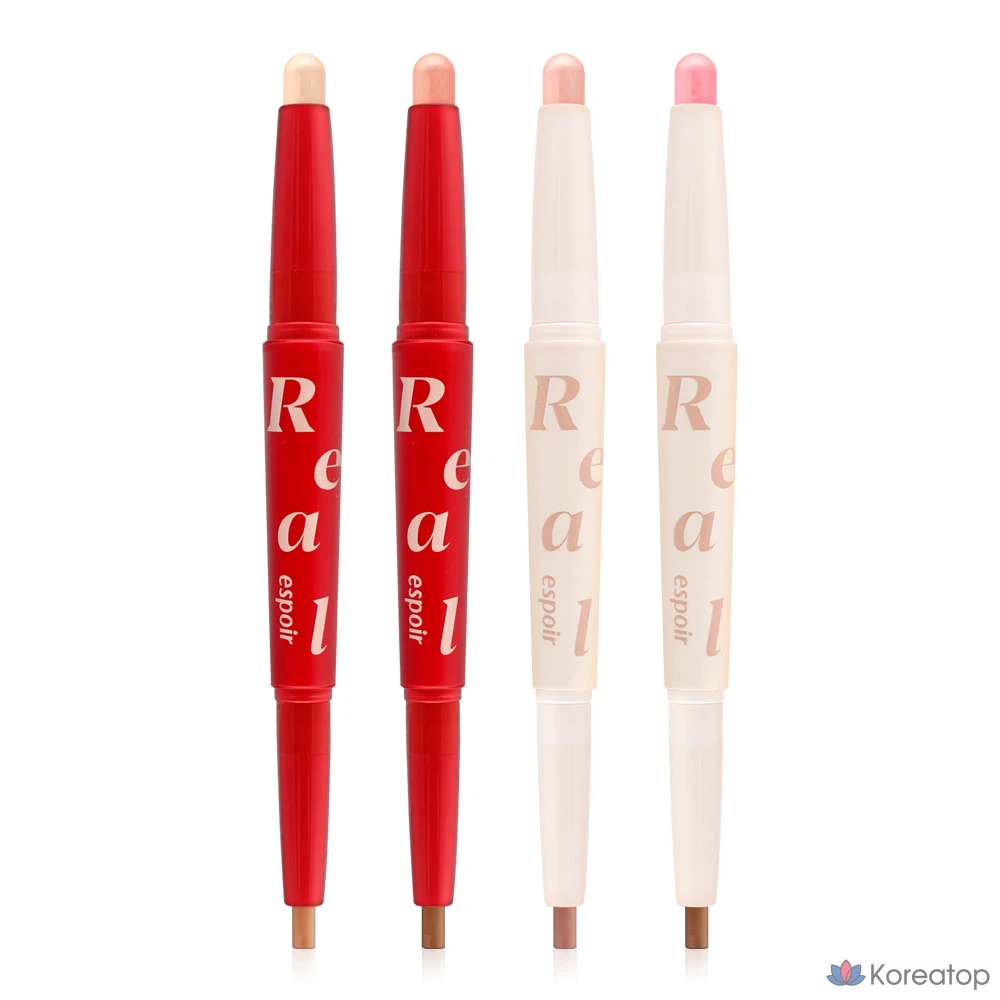 Тени-карандаш Espoir Real Eye Aegyo-sal Stick Shadow Pearl, 3 оттенка, розовый {ES3684}, 1 шт.
